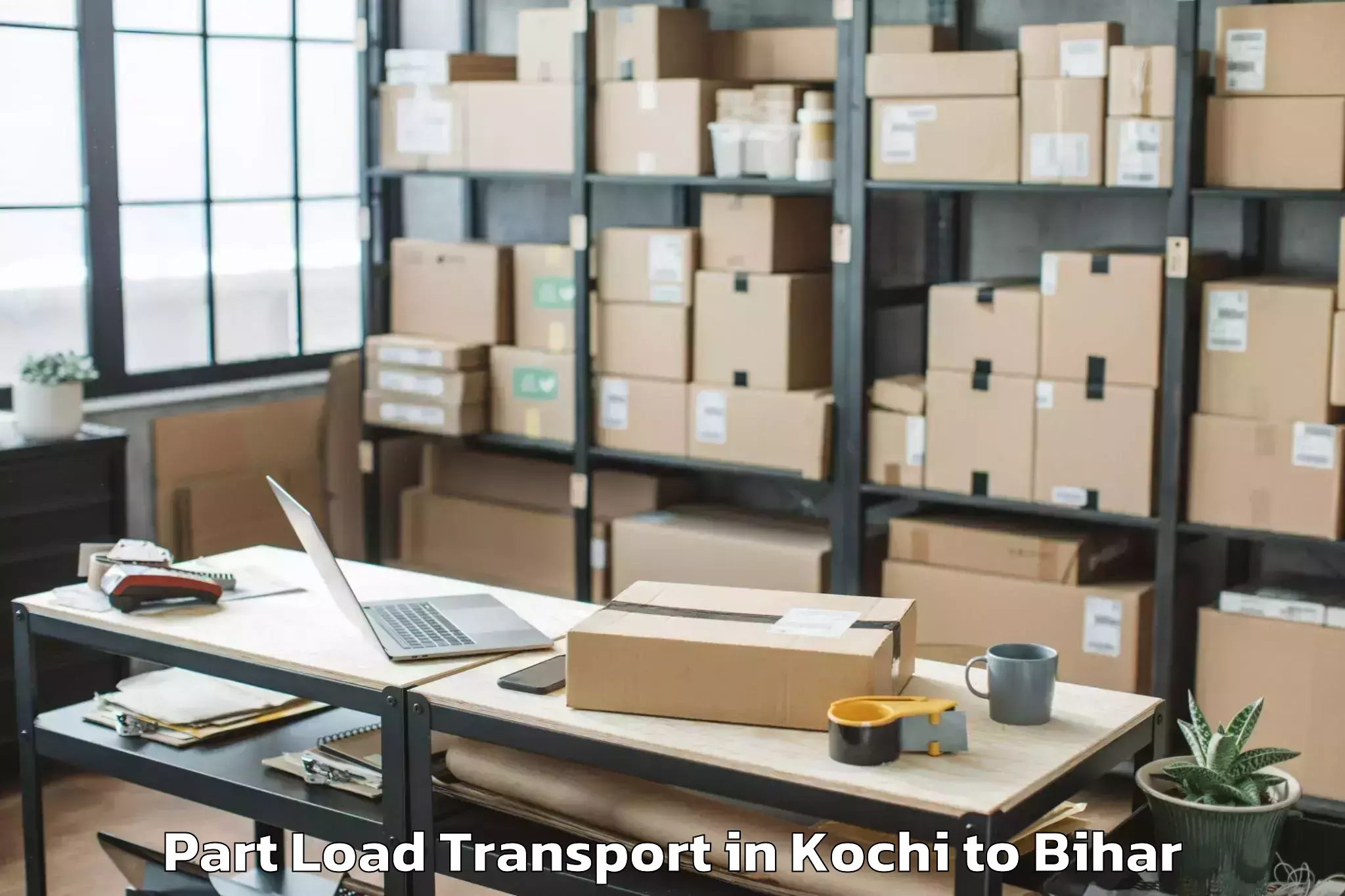 Discover Kochi to Triveniganj Part Load Transport